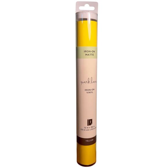 NEW IRON-ON MATTE VINYL YELLOW SUBLIMATION PARK LANE 12” X 36” - Picture 1 of 5